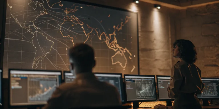 Cybersecurity team applying vulnerability management best practices to secure a computer network.