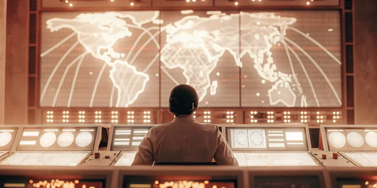 Analyst using a dashboard to automate cyber risk remediation and monitor threats.