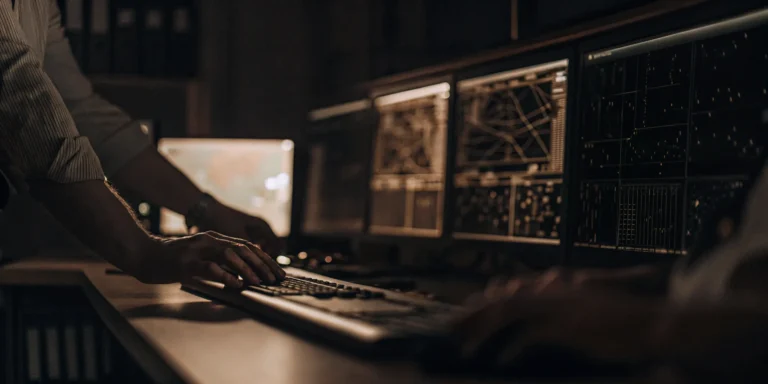 A vulnerability management system dashboard displaying asset scans and prioritized security risks.