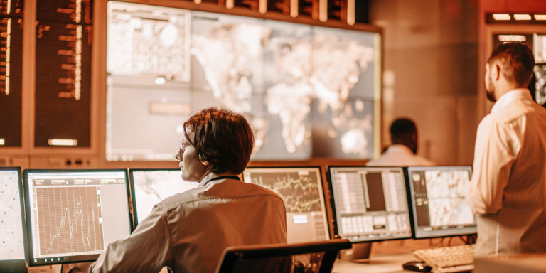 Security team using a Breach and Attack Simulation (BAS) platform to monitor for cyber threats.