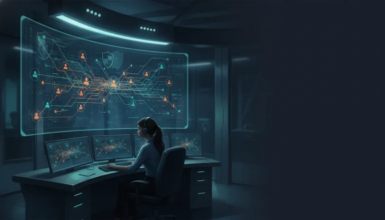 Security analyst assessing identity exposure management risk paths